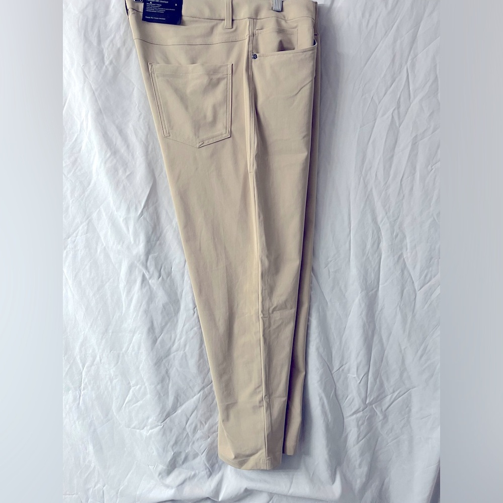 Lululemon Men’s ABC Classic-Fit Pant, Size 36X30 Warpstreme, Tan.
